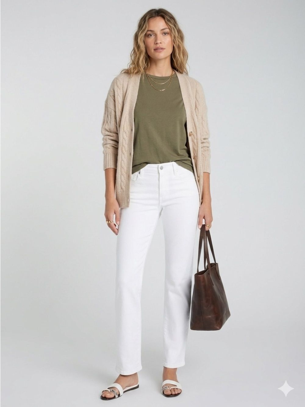 Liverpool Jeans Company White Straight Leg Jeans